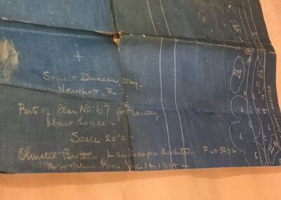 Discovery of the original planting plans (found by a wonderful volunteer researcher, Dr. David Brown) was an astonishing surprise for the property owner and residents.